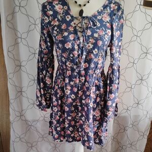 Freebird Navy Floral Dress